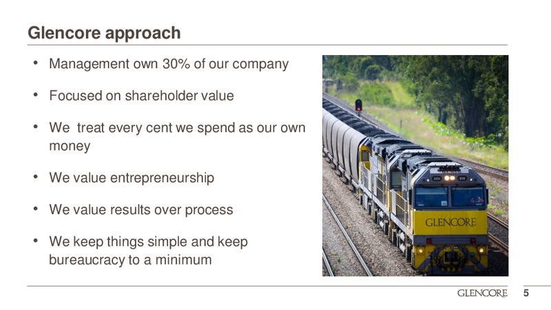 JUNE 2015 CORPORATE PRESENTATION – Glencore Xstrata Plc – slide 4