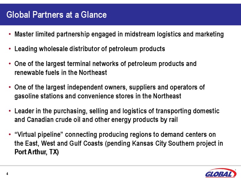 BAML Global Energy & Power Leveraged Finance Conference – Global Partners Lp – slide 2