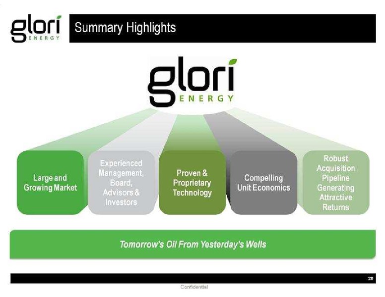 2014 BAIRD GROWTH STOCK CONFERENCE – Glori Energy Inc. – slide 21
