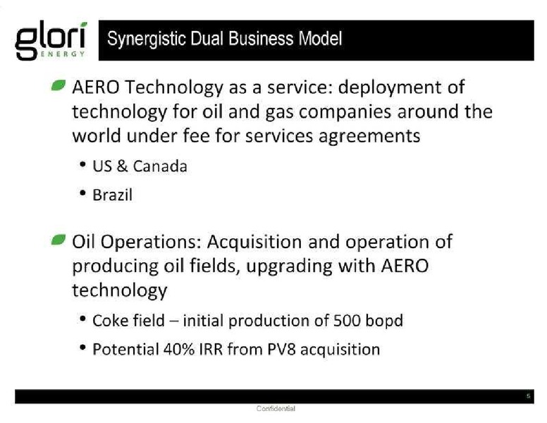 GHS 100 ENERGY CONFERENCE – Glori Energy Inc. – slide 6