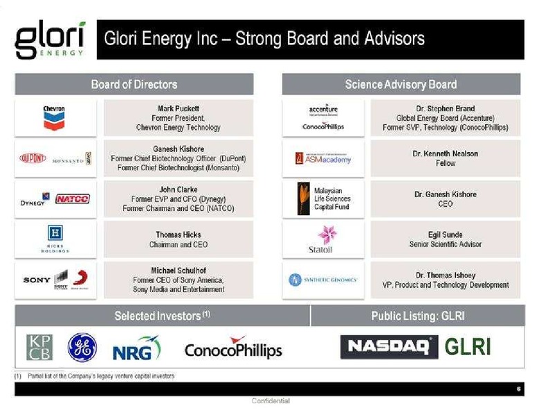 GHS 100 ENERGY CONFERENCE – Glori Energy Inc. – slide 7