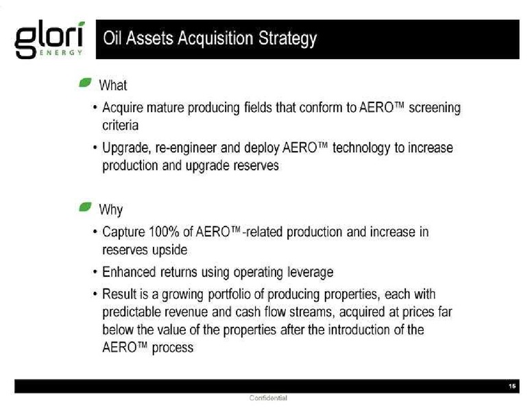 GHS 100 ENERGY CONFERENCE – Glori Energy Inc. – slide 15