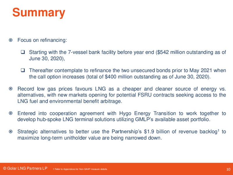 Pareto Conference – Golar Lng Partners Lp – slide 9