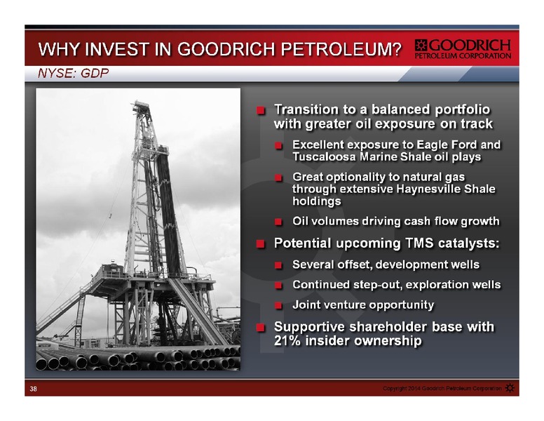 Management Presentation – Goodrich Petroleum Corp. – slide 38