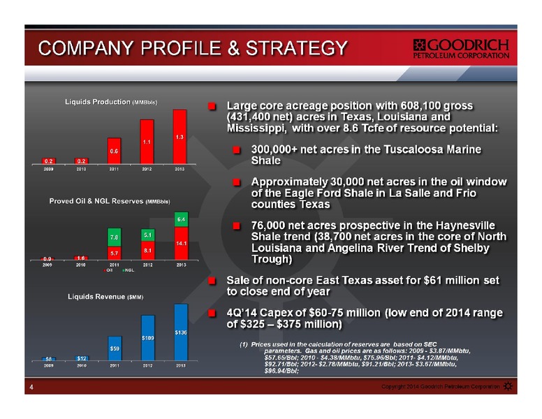 Management Presentation – Goodrich Petroleum Corp. – slide 4