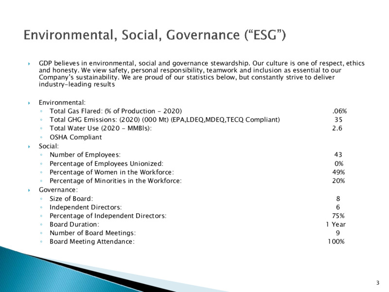 First Quarter 2021 Presentation – Goodrich Petroleum Corp. – slide 2