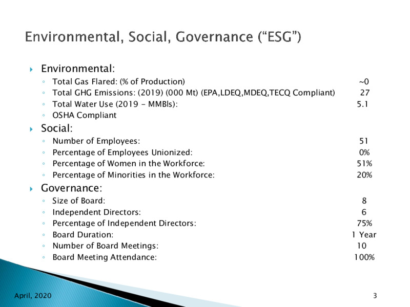 1Q 2020 Earnings Results – Goodrich Petroleum Corp. – slide 2