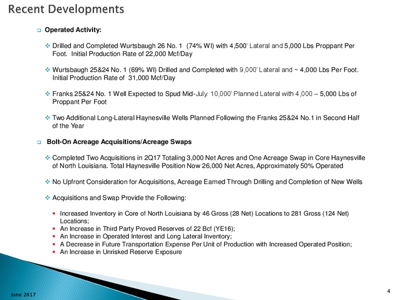 2017 Management Presentation – Goodrich Petroleum Corp. – slide 3
