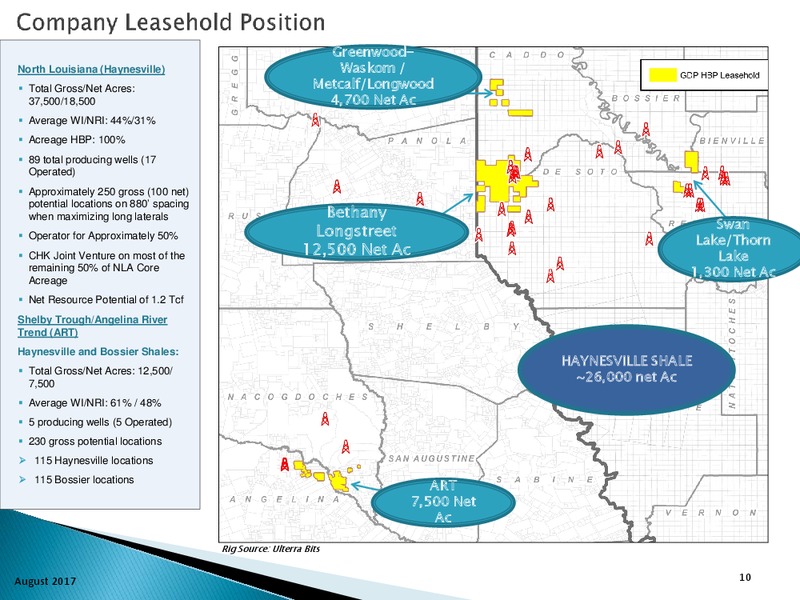 2Q 2017 Earnings Update – Goodrich Petroleum Corp. – slide 9