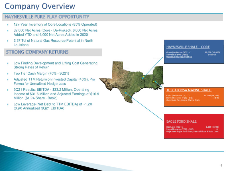 3Q 2021 Investor Presentation – Goodrich Petroleum Corp. – slide 3