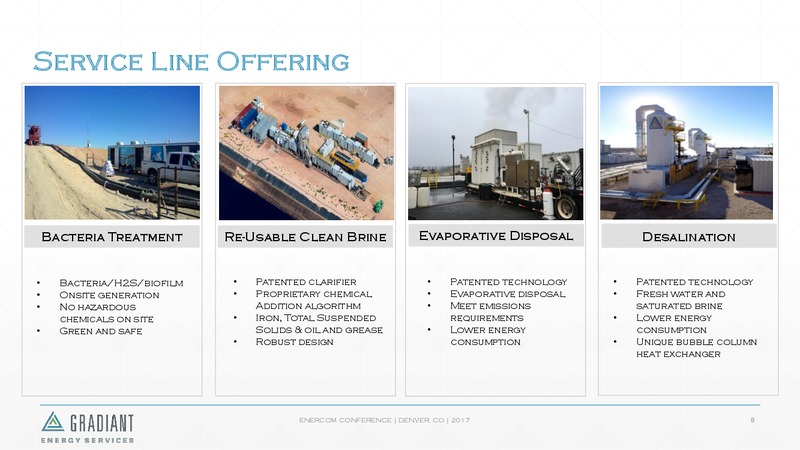 The Enercom Oil and Gas Conference – Gradiant Energy Services – slide 8