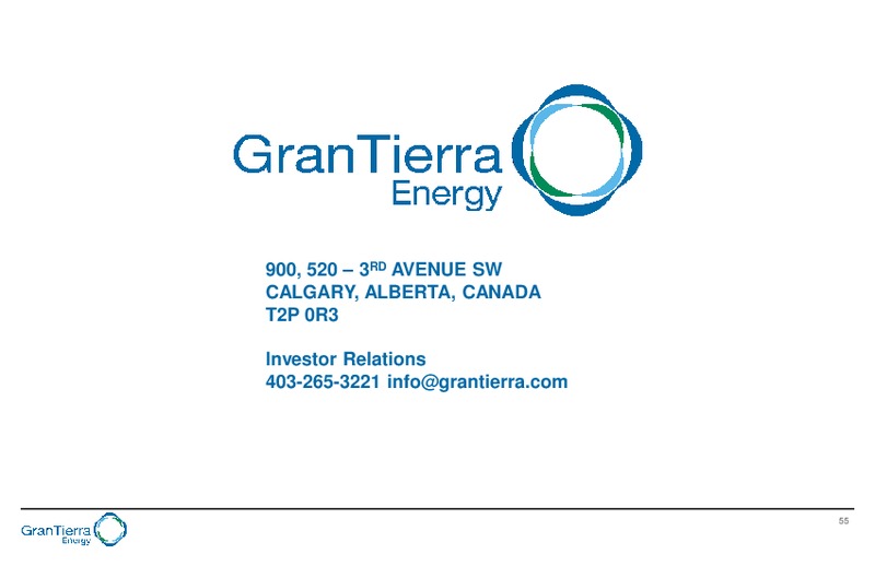 February 2020 Investor Presentation – Gran Tierra Energy, Inc. – slide 51