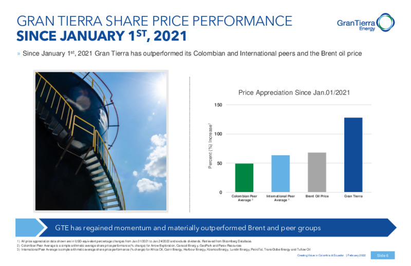 February 2022 Presentation – Gran Tierra Energy, Inc. – slide 5
