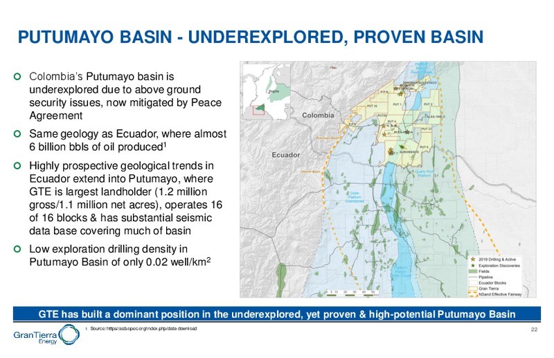 February 2019 Corporate Presentation – Gran Tierra Energy, Inc. – slide 21