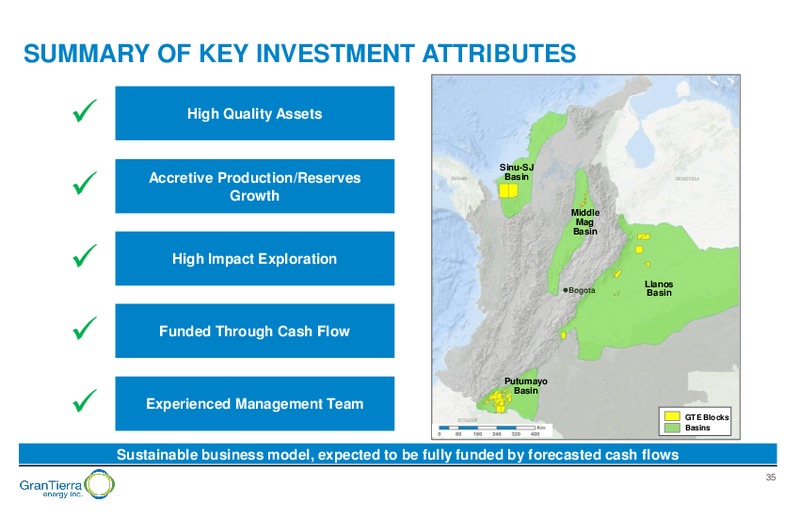 February 2018 Corporate Presentation – Gran Tierra Energy, Inc. – slide 34