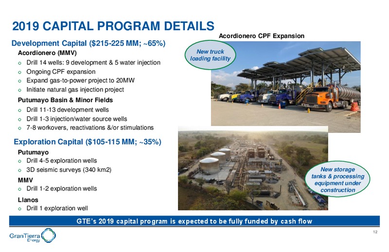 March 2019 Corporate Presentation – Gran Tierra Energy, Inc. – slide 11