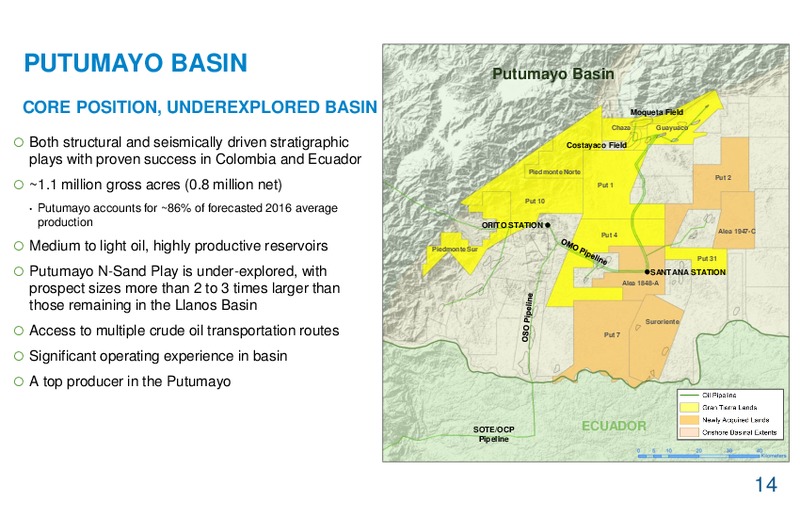 Corporate Presentation April 2016 – Gran Tierra Energy, Inc. – slide 10