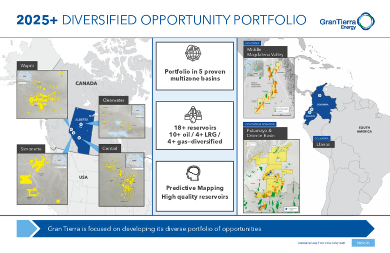 May 2025 Corporate Presentation – Gran Tierra Energy, Inc. – slide 25