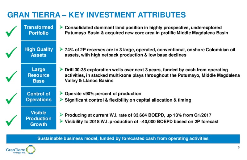 June 2017 Corporate Presentation – Gran Tierra Energy, Inc. – slide 4