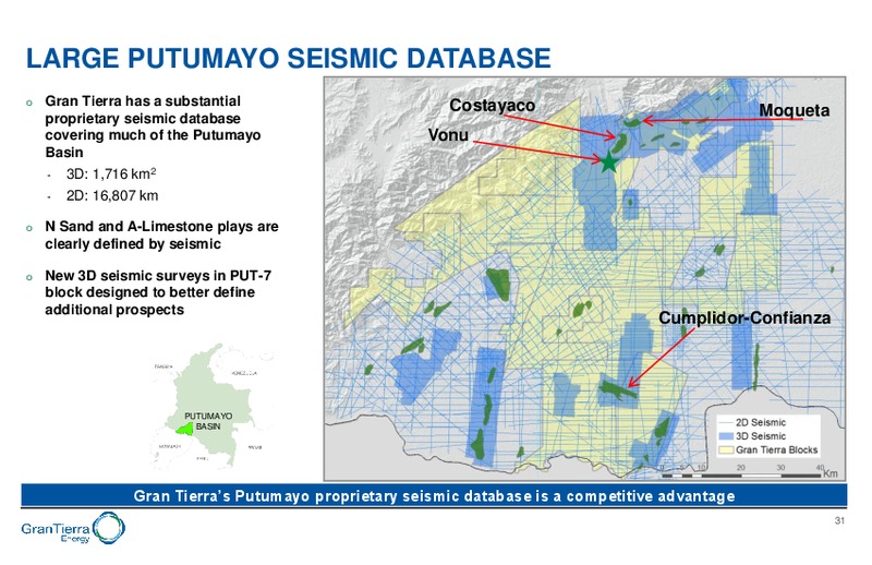 August 2018 Corporate Presentation – Gran Tierra Energy, Inc. – slide 30