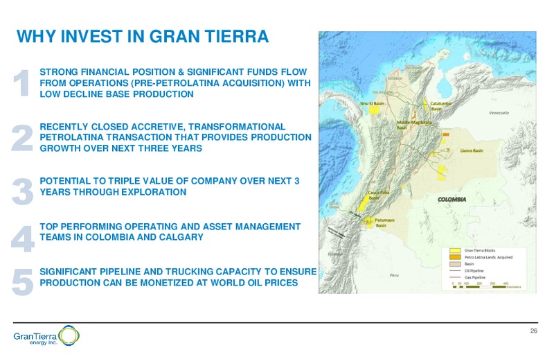 August 2016 Corporate Presentation – Gran Tierra Energy, Inc. – slide 25