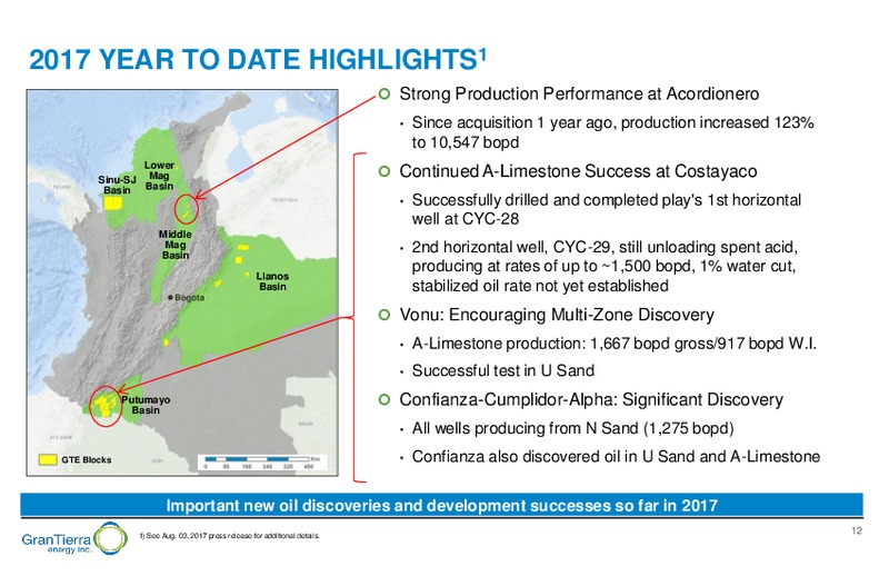 September 2017 Corporate Preesentation – Gran Tierra Energy, Inc. – slide 11