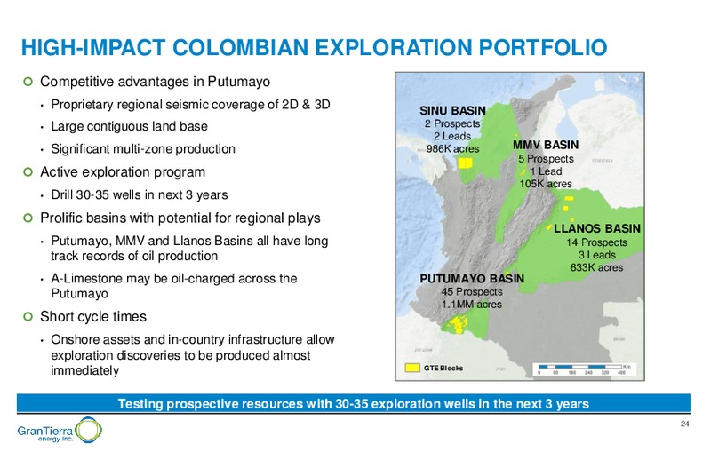September 2017 Corporate Preesentation – Gran Tierra Energy, Inc. – slide 23