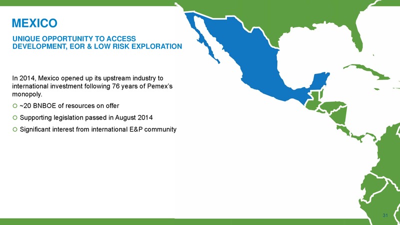 November 2015 Corporate Presentation – Gran Tierra Energy, Inc. – slide 30