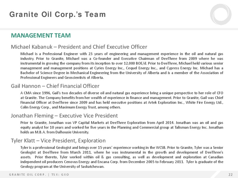 Enercom The Oil and Gas Conference – Granite Oil Corp – slide 21