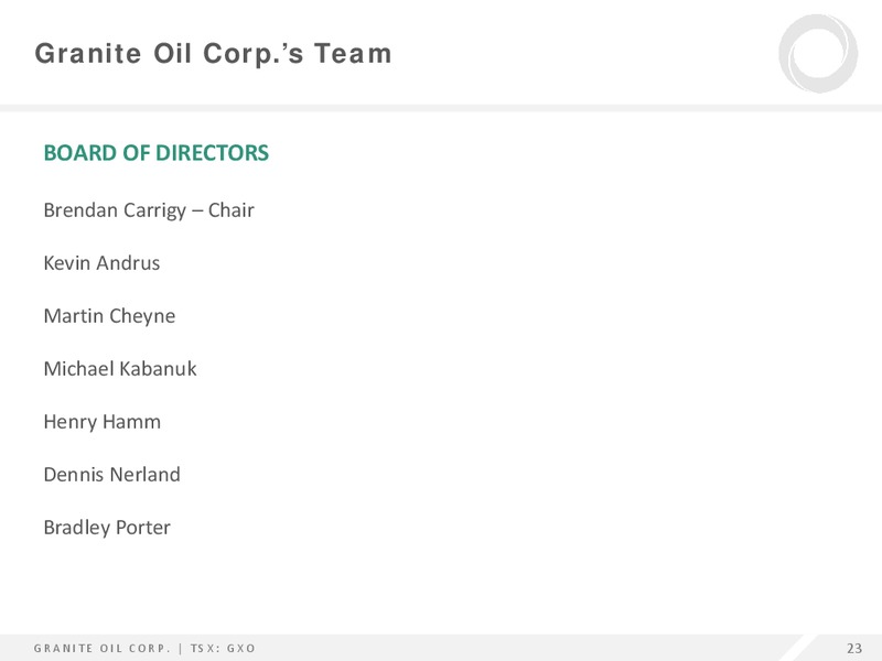 Enercom The Oil and Gas Conference – Granite Oil Corp – slide 22
