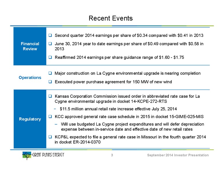 Investor Presentation – Great Plains Energy Inc – slide 2