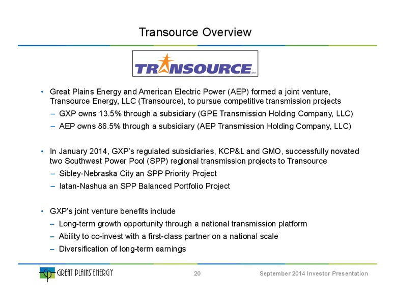 Investor Presentation – Great Plains Energy Inc – slide 19