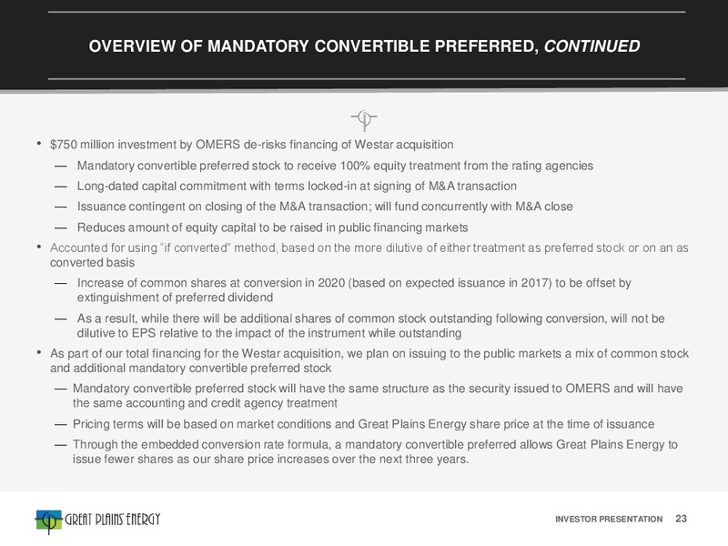June 2016 Investor Presentation – Great Plains Energy Inc – slide 20