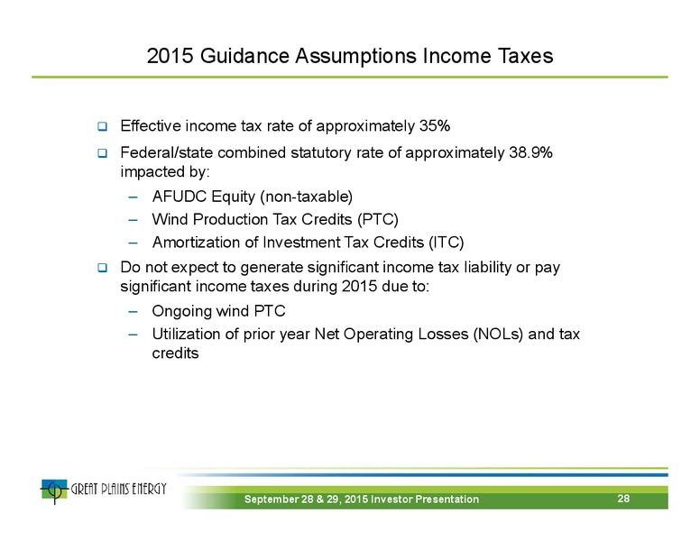 September 2015 Investor Presentation – Great Plains Energy Inc – slide 27