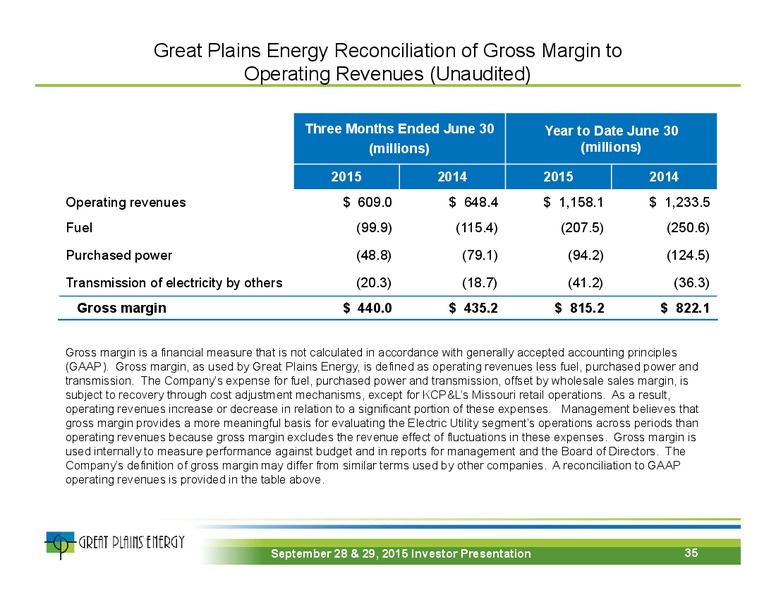 September 2015 Investor Presentation – Great Plains Energy Inc – slide 34