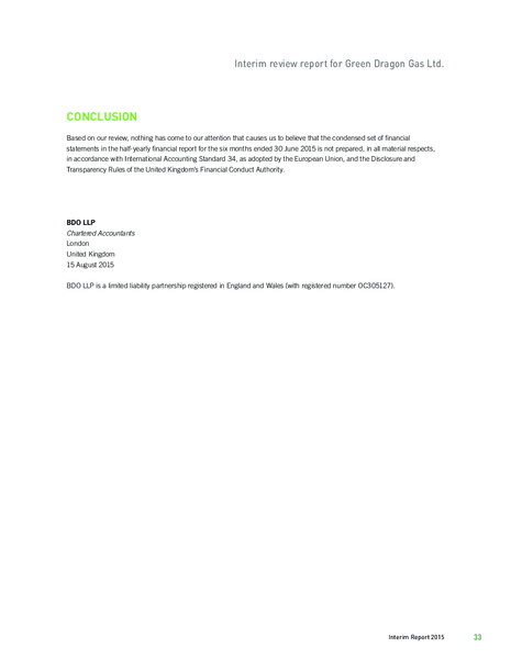 June 2015 Investor Presentation – Green Dragon Gas Ltd. – slide 34
