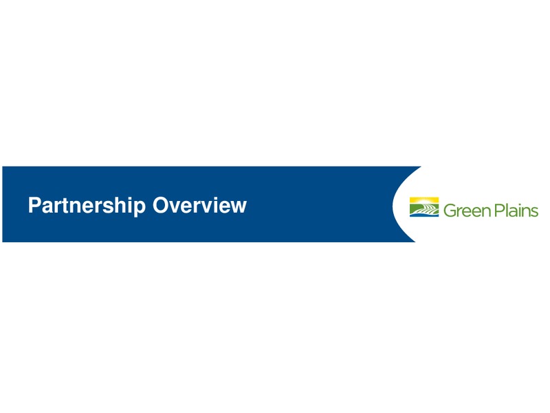 2016 MLP Investor Conference – Green Plains Inc. – slide 2