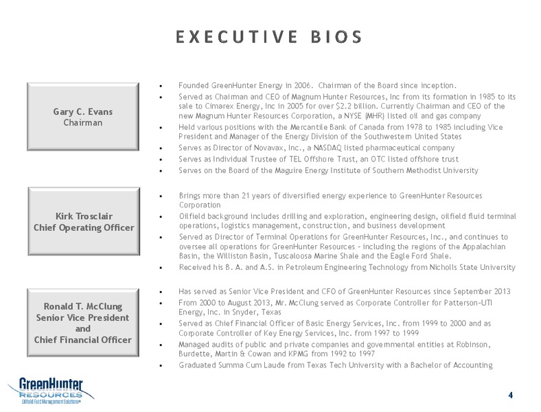 ENERCOM CONFERENCE – Greenhunter Resources, Inc. – slide 3