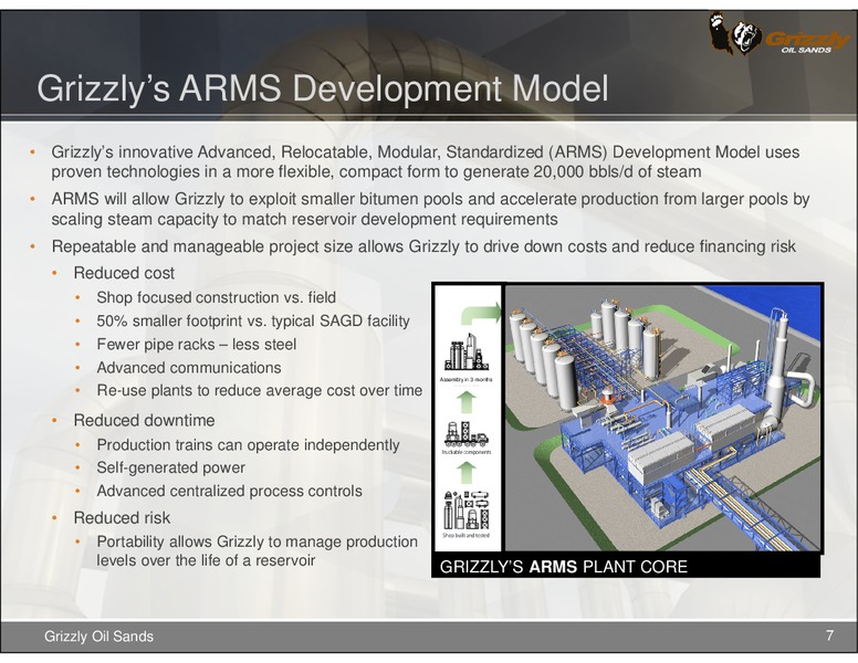 CANADIAN OIL SANDS SUMMIT – Grizzly Oil Sands – slide 6