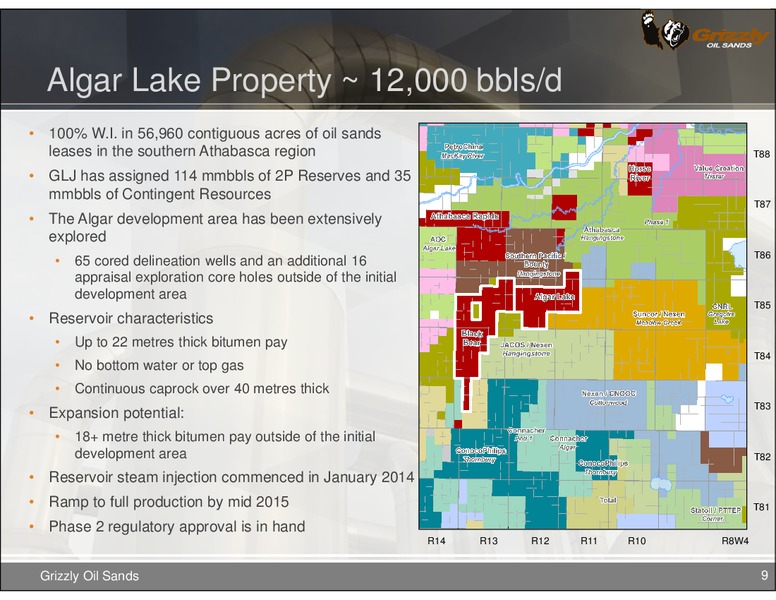 CANADIAN OIL SANDS SUMMIT – Grizzly Oil Sands – slide 8