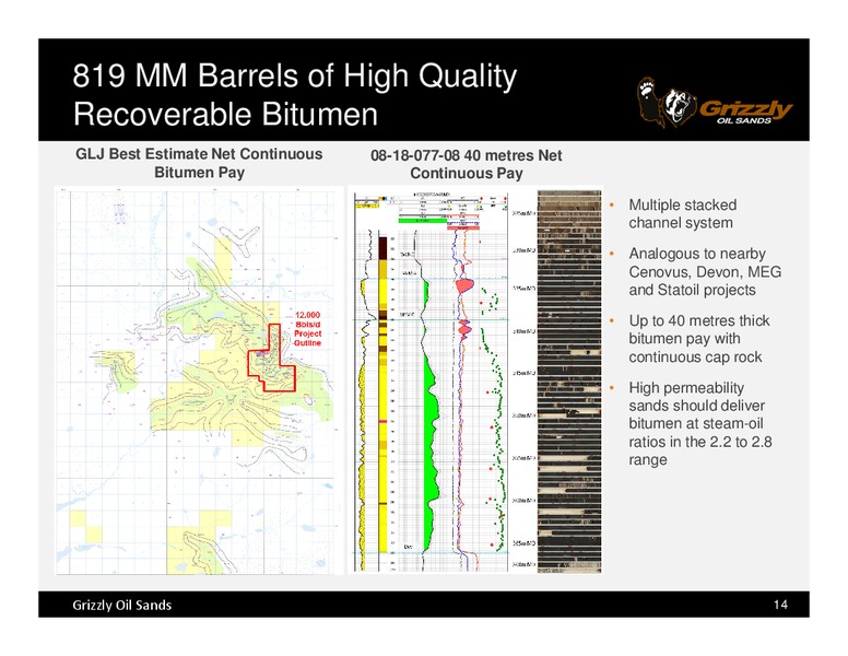 TD Securities Calgary Energy Conference – Grizzly Oil Sands – slide 13