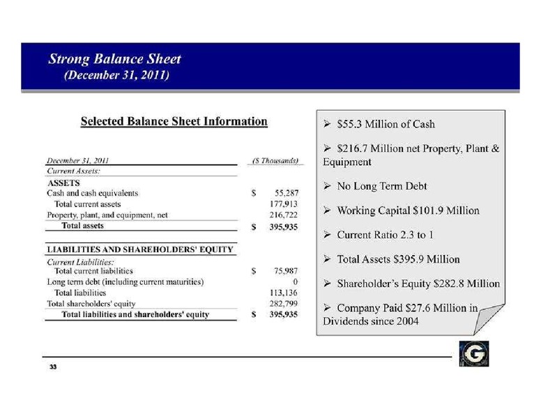 16TH ANNUAL BURKENROAD REPORTS INVESTMENT CONFERENCE – Gulf Island Fabrication Inc – slide 33