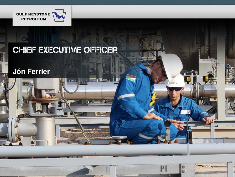 JULY 2015 ANNUAL GENERAL MEETING – Gulf Keystone Petroleum Ltd. – slide 32