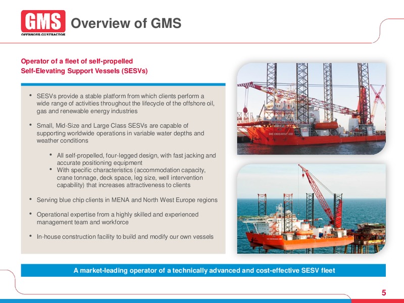 Q2 2015 Results – Gulf Marine Services Plc – slide 4