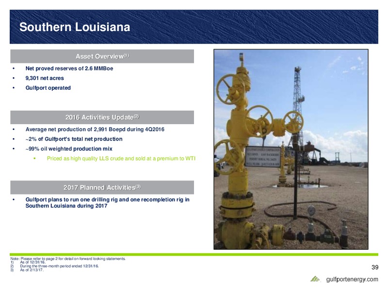 Q4 2016 Earnings Results – Gulfport Energy Corp. – slide 38