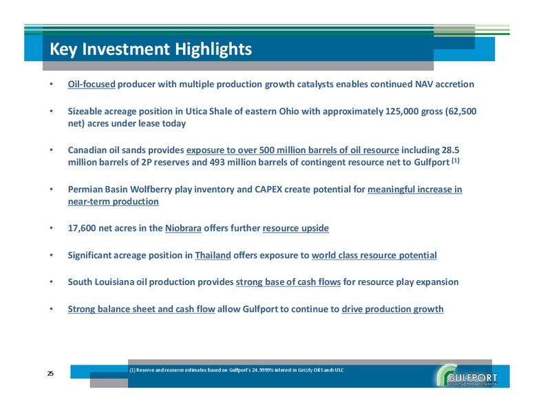 Investor Presntation – Gulfport Energy Corp. – slide 24