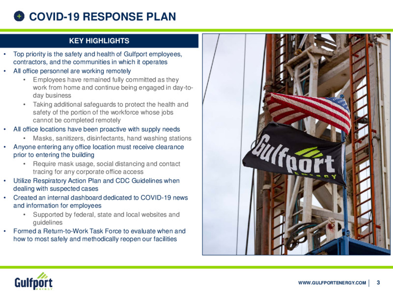 1Q 2020 Earnings Results – Gulfport Energy Corp. – slide 2