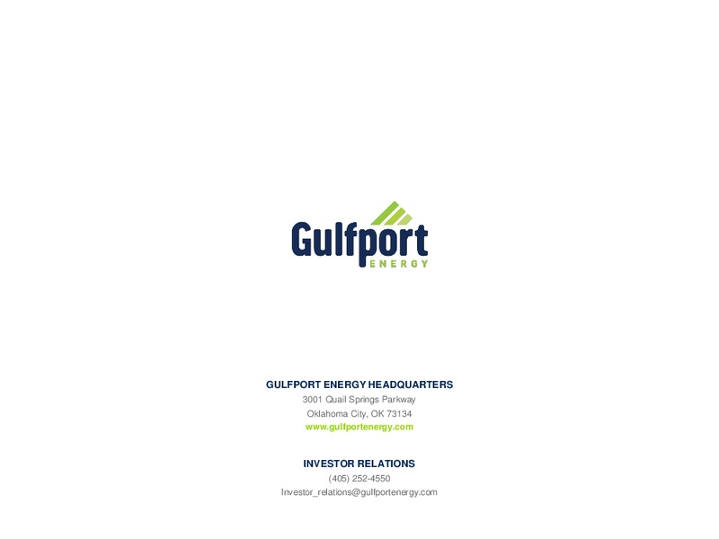 June 2019 Investor Presentation – Gulfport Energy Corp. – slide 18