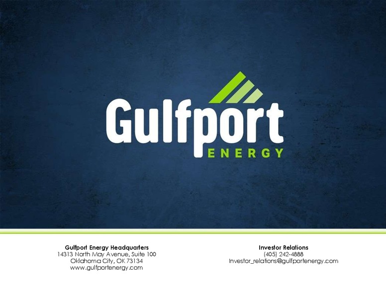 September 2015 Investor Presentation – Gulfport Energy Corp. – slide 34