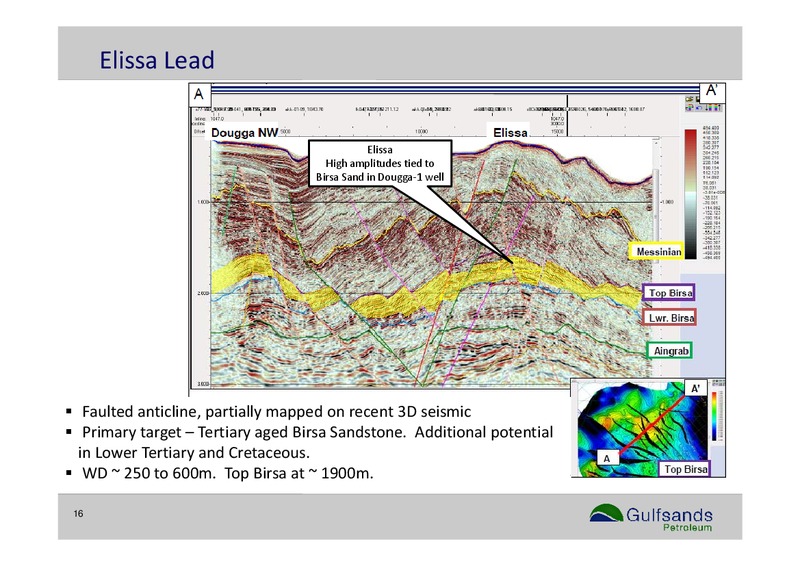 INTERIM RESULTS PRESENTATION – Gulfsands Petroleum Plc – slide 16